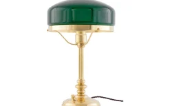 Flat bordlampskärm 235 - Grönt överfångsglas