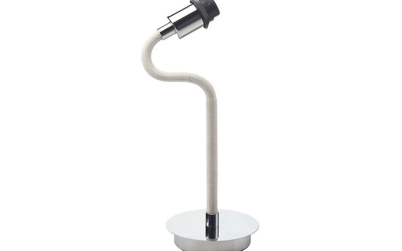 Flex Lampfot 42cm Krom/Vit