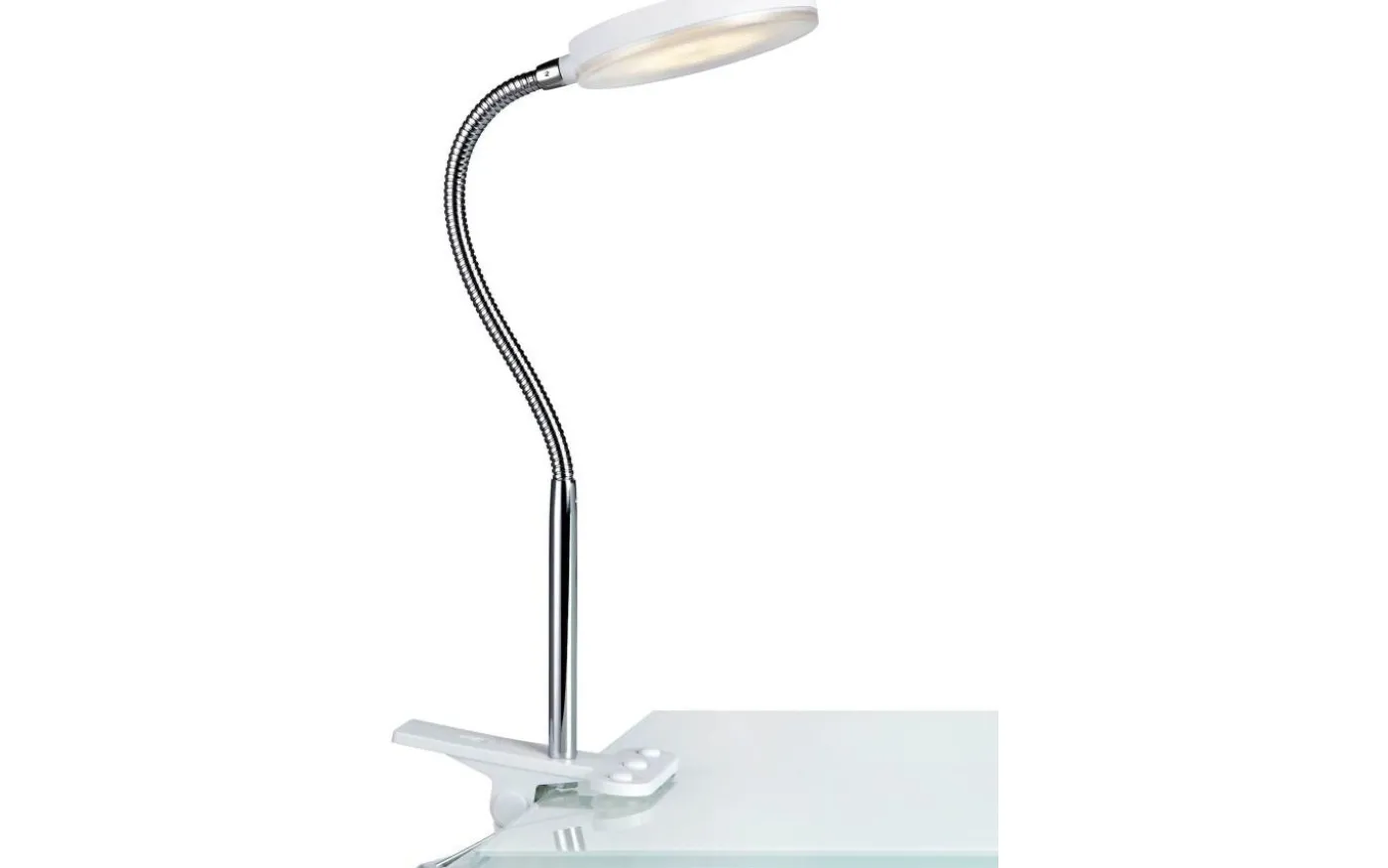 Flex Skrivbordslampa LED 5W Vit/Krom