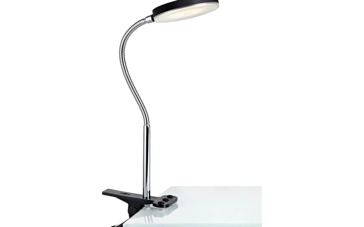 Flex Skrivbordslampa LED 5W Svart/Krom