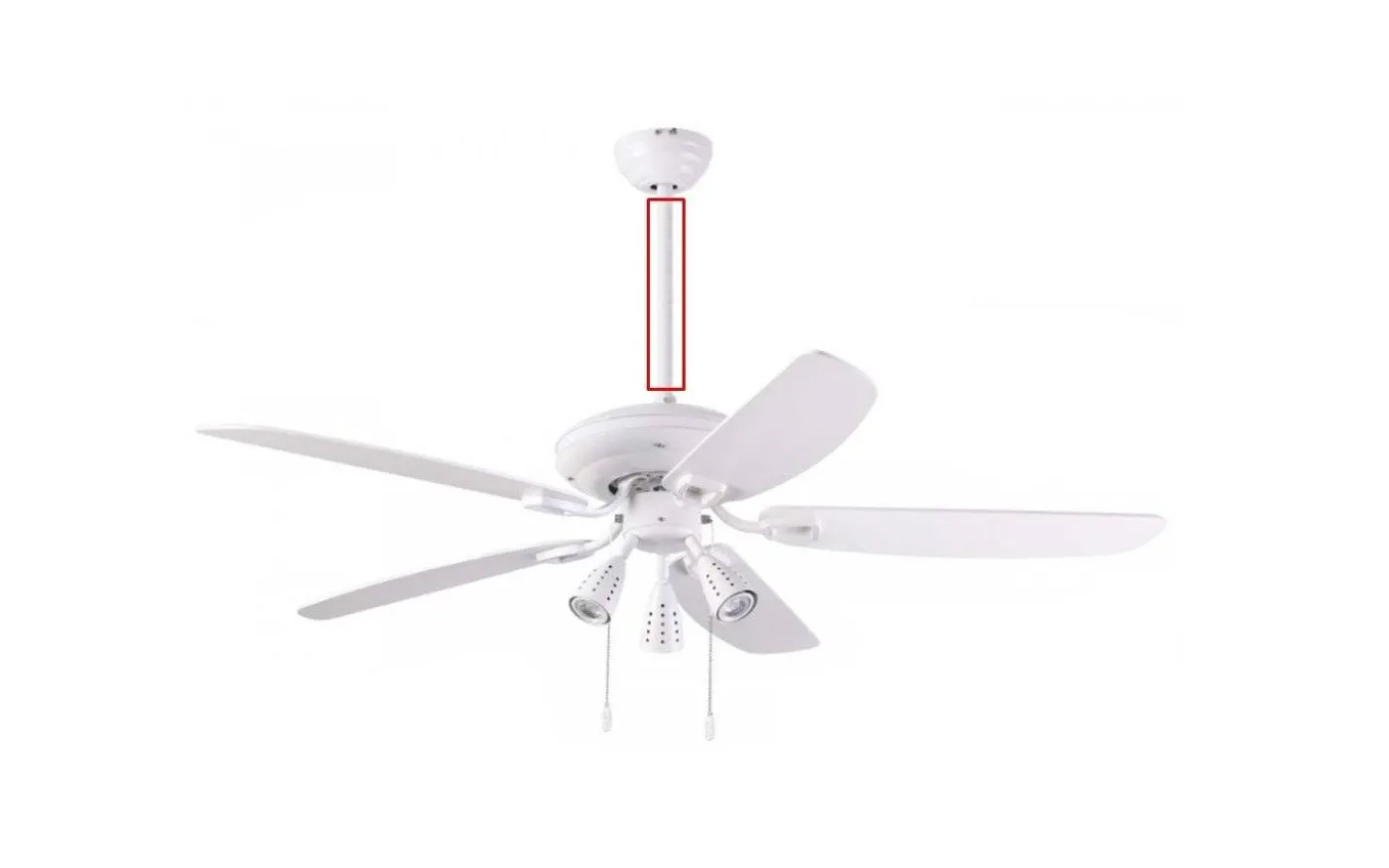 Fläktstång Till Orion Takfläkt Vit 60cm