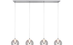 Flynt Takpendel LED 4-delad krom