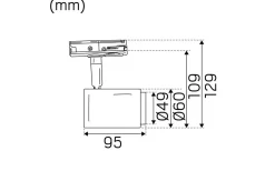 Focus Track Micro 1-fas LED 10W Tune Svart