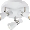Folie Takspotlight 20,5cm Vit/Satin Nickel