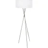 Fondachelli Golvlampa 152cm Nickel/Vit