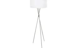 Fondachelli Golvlampa 152cm Nickel/Vit