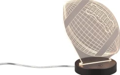 Football Bordslampa LED mattsvart RGBW