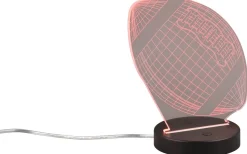 Football Bordslampa LED mattsvart RGBW