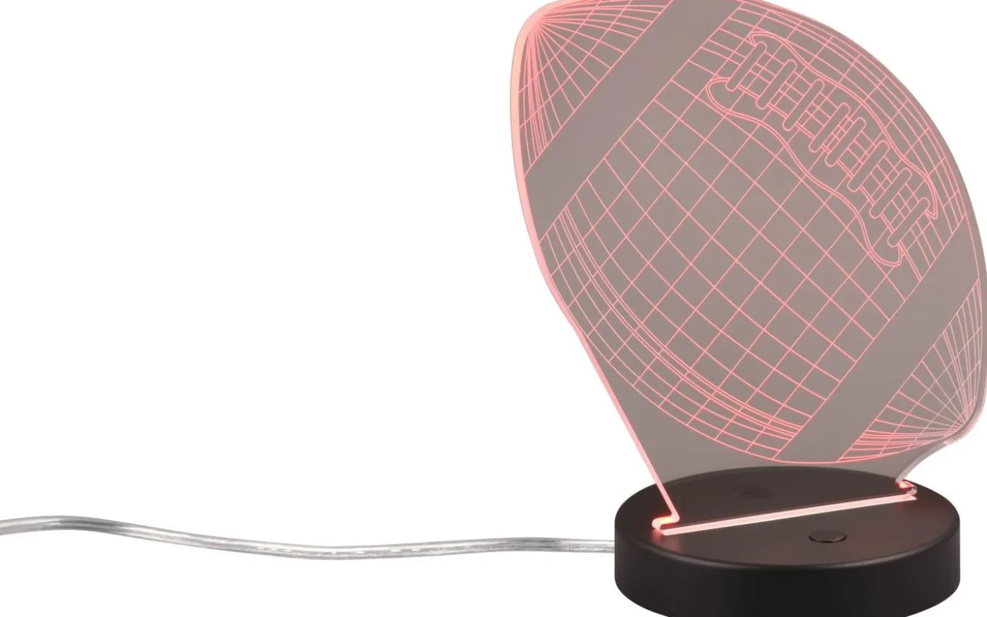 Football Bordslampa LED mattsvart RGBW