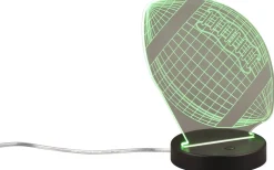 Football Bordslampa LED mattsvart RGBW