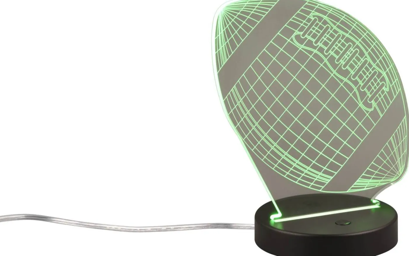 Football Bordslampa LED mattsvart RGBW