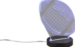 Football Bordslampa LED mattsvart RGBW