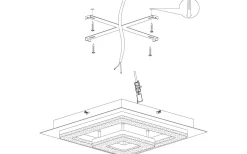 Fradelo Plafond 26cm LED 3000K 12W Svart