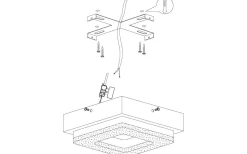 Fradelo Plafond 14cm LED 3000K 3,2W Krom