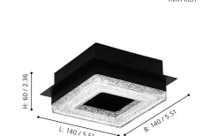 Fradelo Plafond 14cm LED 3000K 4W Svart