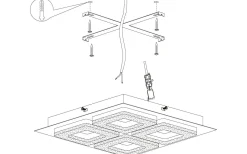 Fradelo Plafond 28cm LED 3000K 16W Svart