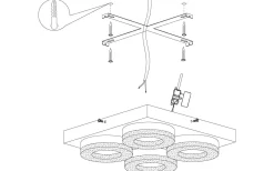 Fradelo Rund Plafond 28cm LED 3000K 14W Krom