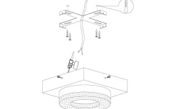Fradelo Rund Plafond 14cm LED 3000K 3,2W Krom