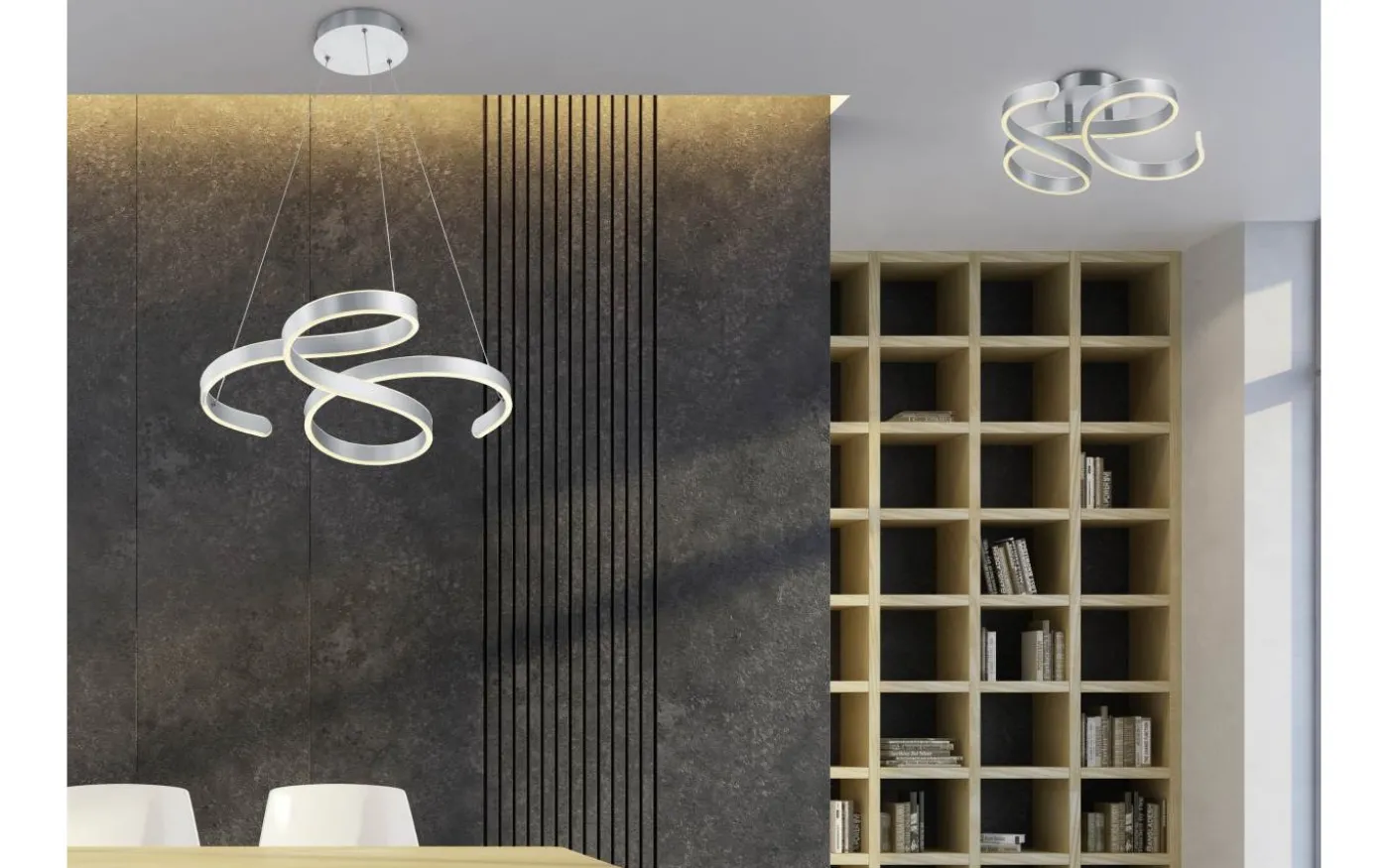 Francis Plafond LED i borstad aluminium