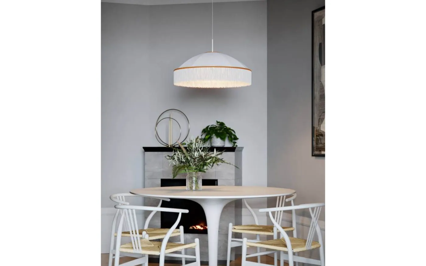 Francis Taklampa 60cm Vit