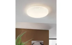 Frania Plafond 55cm LED 3000K 50W Kristalleffekt Vit