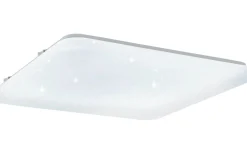 Frania Plafond 53cm LED 3000K 50W Kristalleffekt Vit