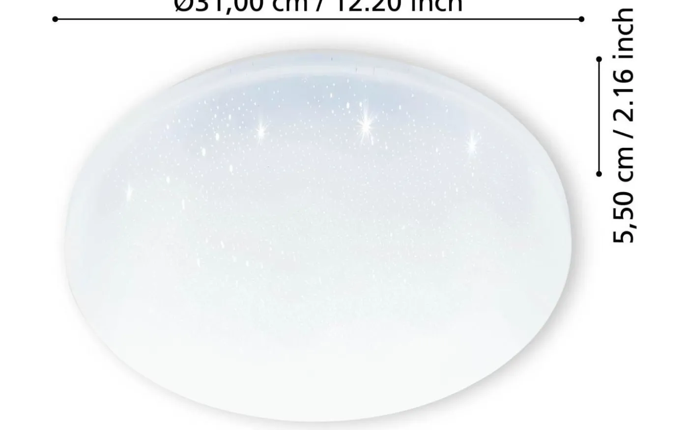 Frania-S Plafond 31cm LED 4000K 18W Vit IP44