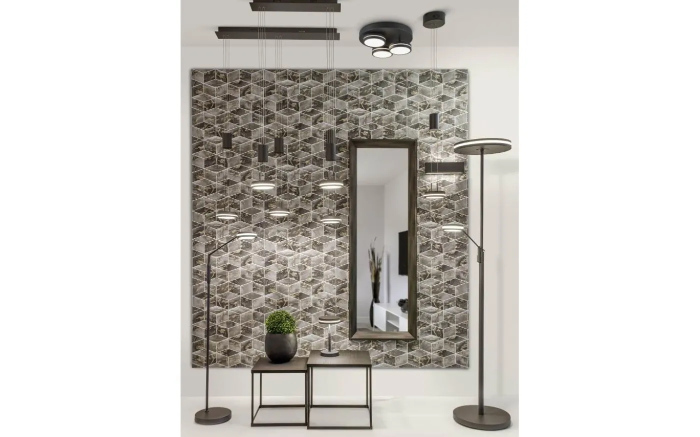 Franklin Golvlampa LED antracit