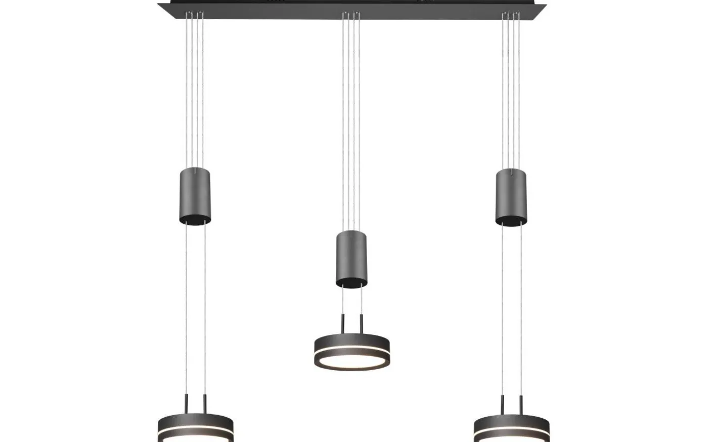 Franklin Takpendel LED 3-delad antracit