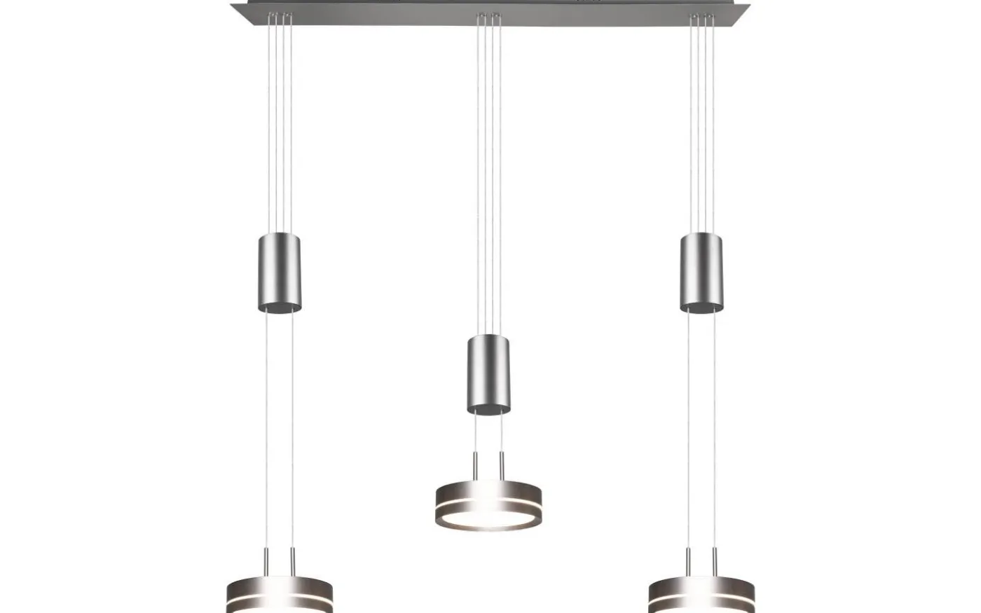 Franklin Takpendel LED 3-delad i borstat stål