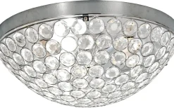 Freja Kristallplafond 40cm Krom
