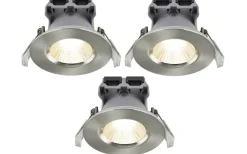 Fremont Spotlight 3-Pack LED 2700K 345lm 4,5W Borstad Stål IP65