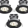 Fremont Spotlight 3-Pack LED 2700K 345lm 4,5W Svart IP65