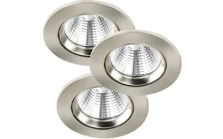 Fremont Spotlight 3-Pack LED 2700K 345lm 4,5W IP23 Borstad Stål
