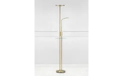 Friend Golvlampa 1,8m LED 3000K 18W+5W Dimbar Antikmässing