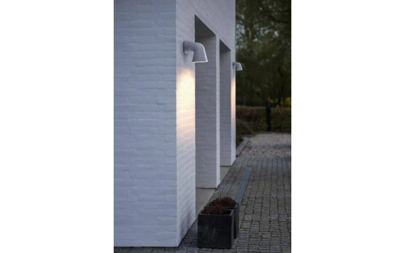 Front Single Vägglampa IP44 Vit