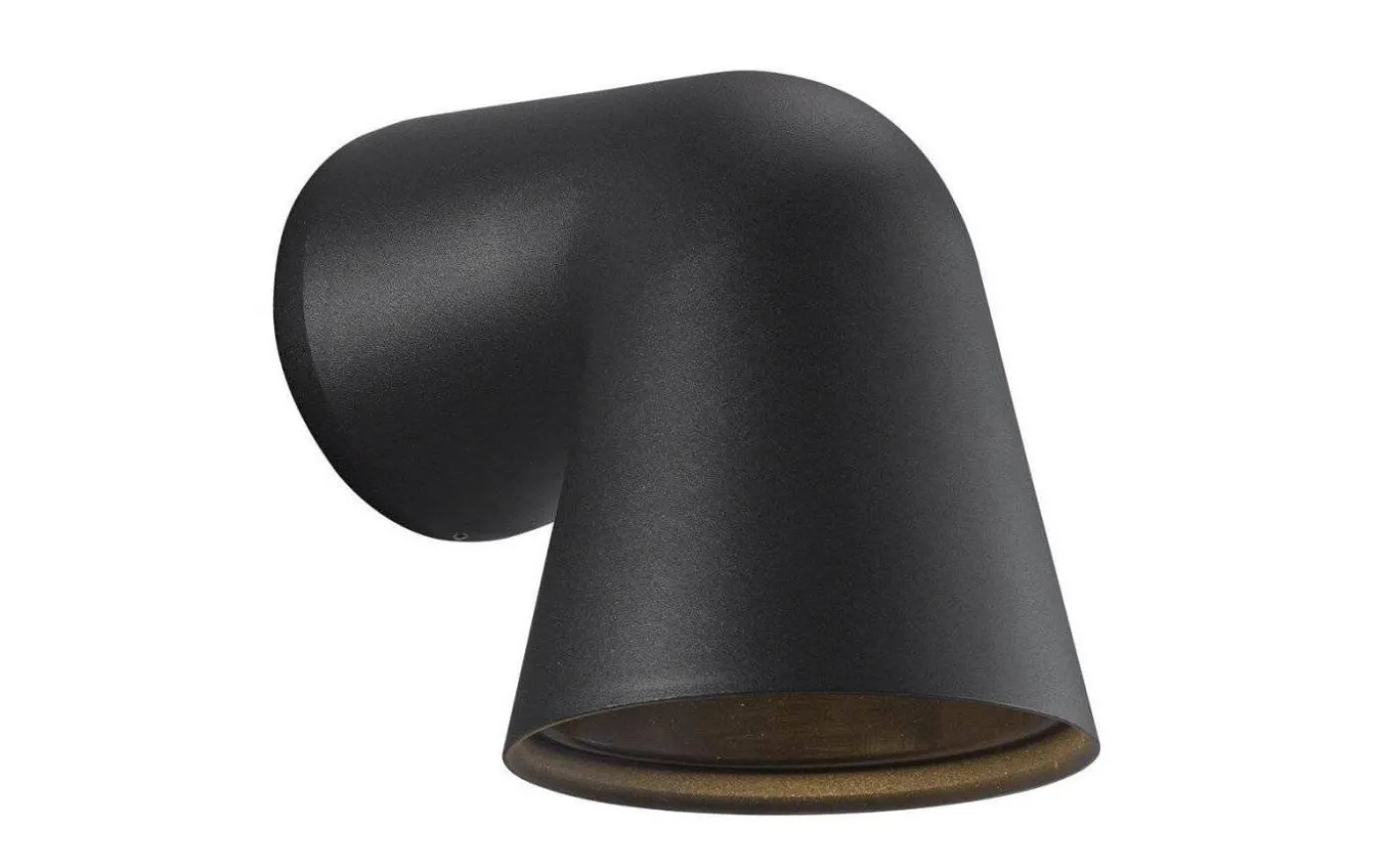 Front Single Vägglampa Svart IP44