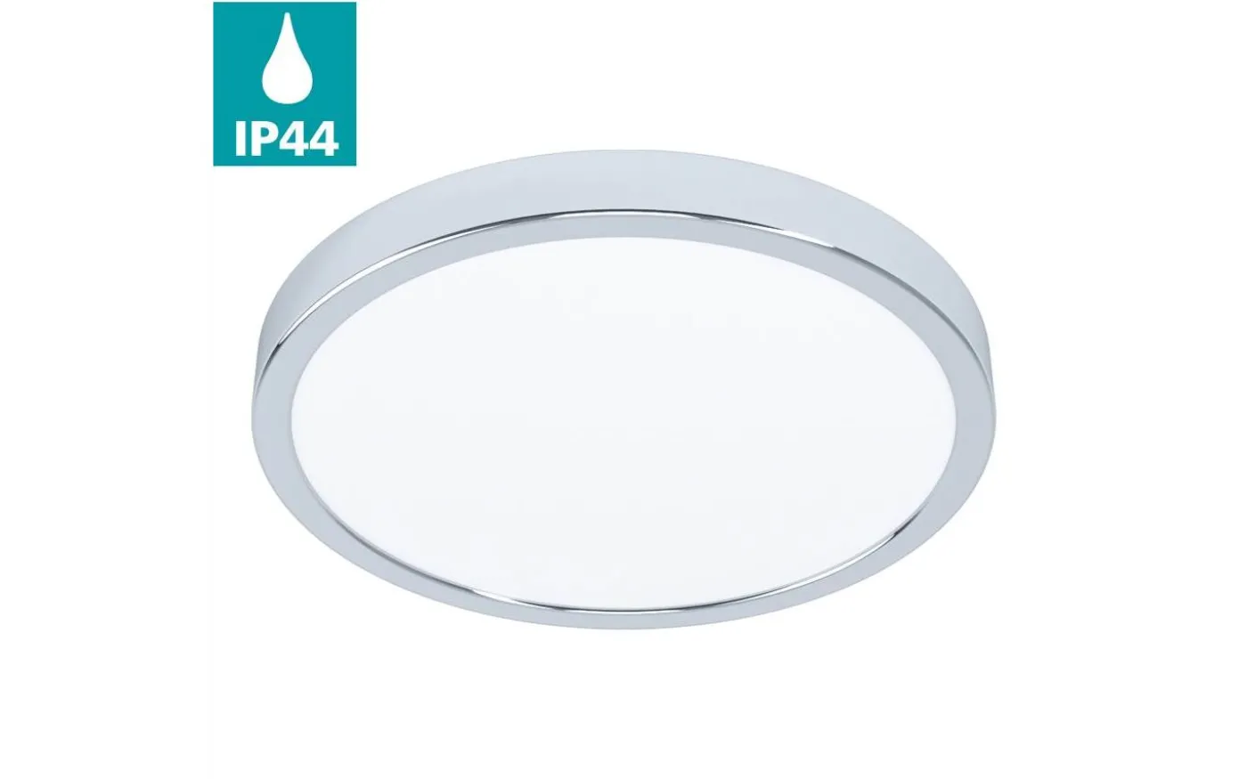 Fueva 5 Plafond 29cm LED 3000K 20,5W Krom IP44