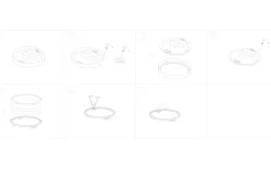 Fueva 5 Plafond 29cm LED 3000K 20,5W Krom IP44