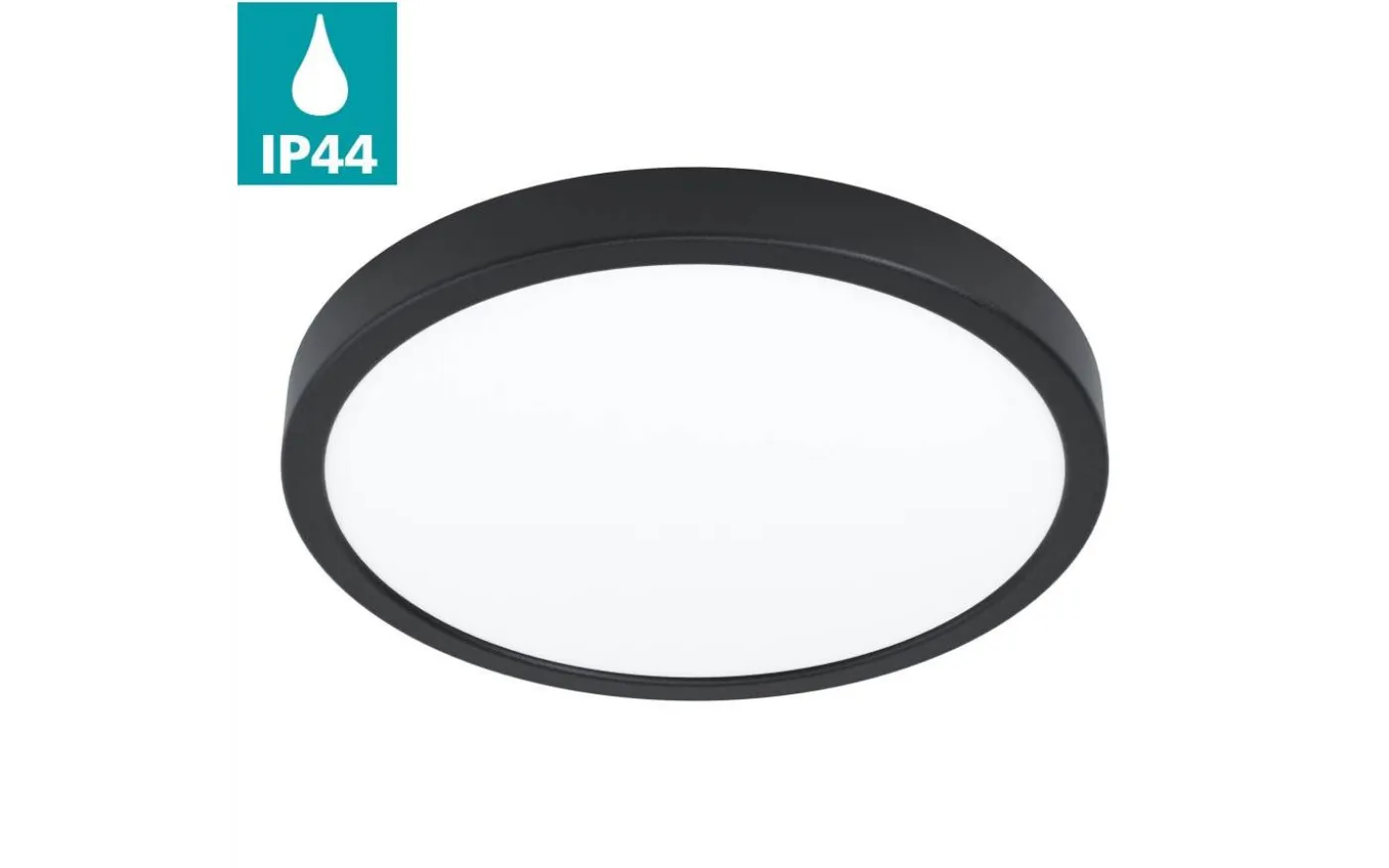 Fueva 5 Plafond 29cm LED 3000K 20,5W Svart IP44