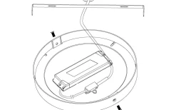 Fueva Plafond 22,5cm LED 2700-6500K 14W med Fjärrkontroll Vit