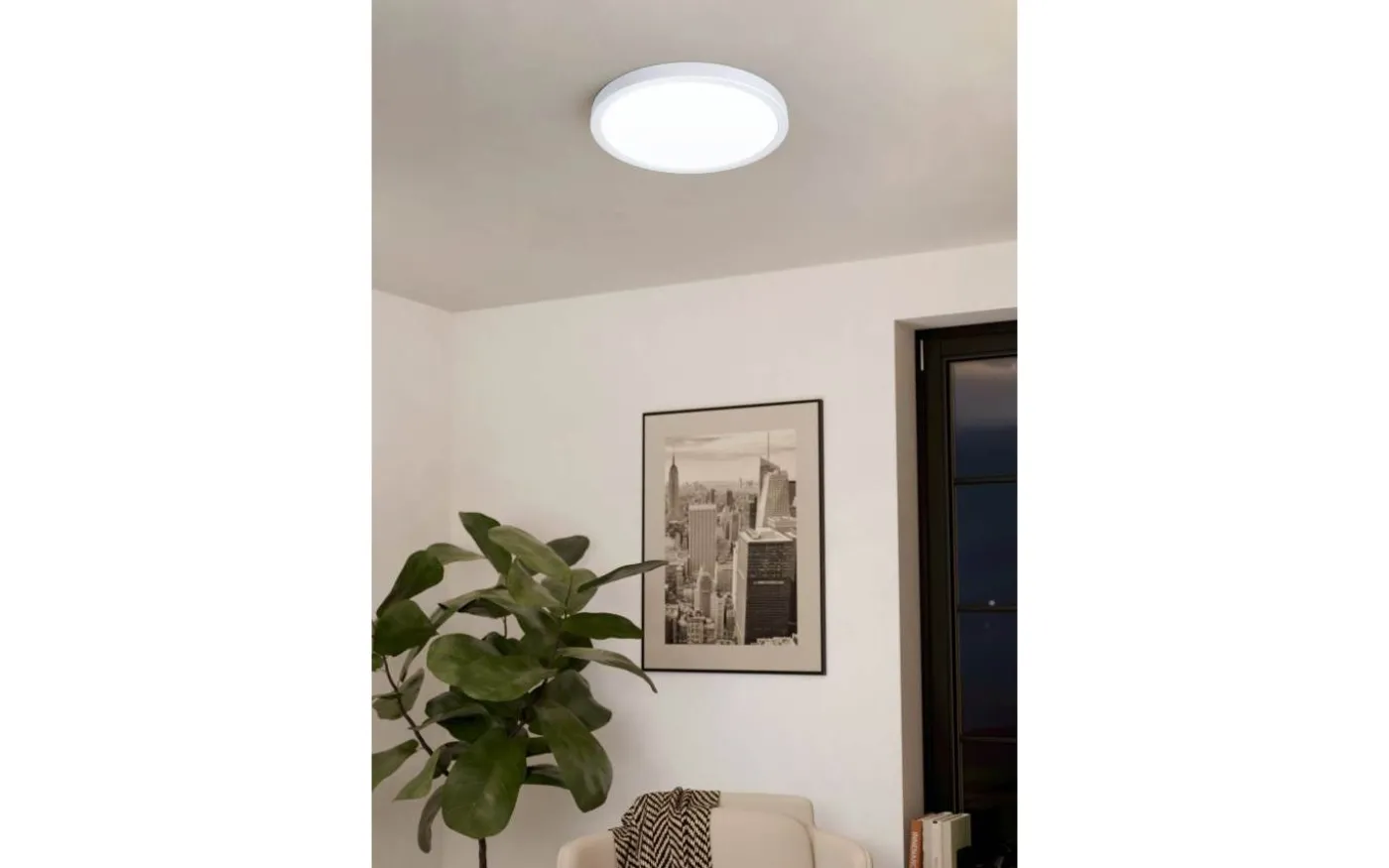 Fueva Plafond 30cm LED 2700-6500K 20W med Fjärrkontroll Vit