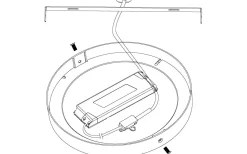 Fueva Plafond 30cm LED 2700-6500K 20W med Fjärrkontroll Vit