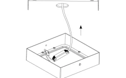 Fueva Plafond 40cm LED 4000K 22W Silver