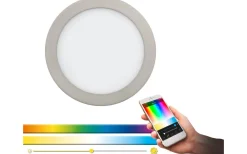 Fueva Spotlight 22,5cm Eglo Connect LED 2700-6500K + RGB 15,6W Nickel