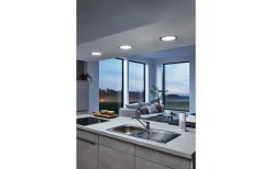 Fueva Spotlight 22,5cm Eglo Connect LED 2700-6500K + RGB 15,6W Nickel