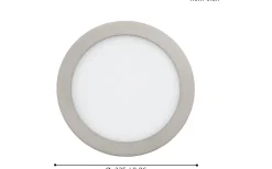 Fueva Spotlight 22,5cm Eglo Connect LED 2700-6500K + RGB 15,6W Nickel