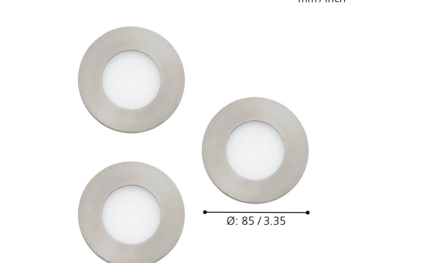 Fueva-C Eglo Connect Spotlight 3-Pack LED RGBW 3x3W Nickel