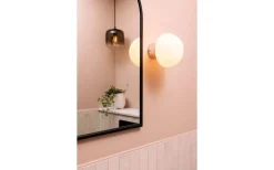 Fungo Vägglampa/Plafond 16cm Vit/Krom IP44