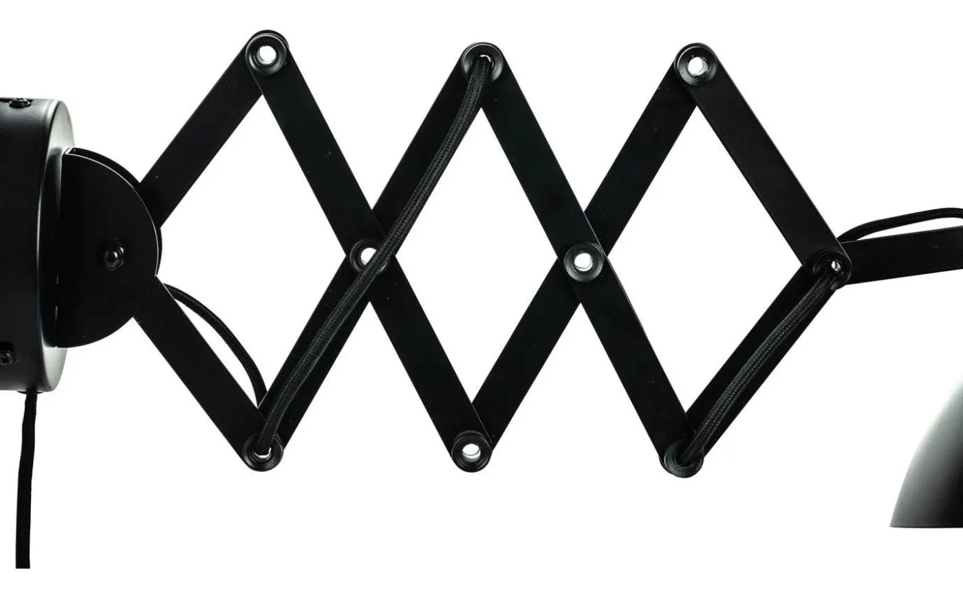Futura Vägglampa Svart med Vikarm